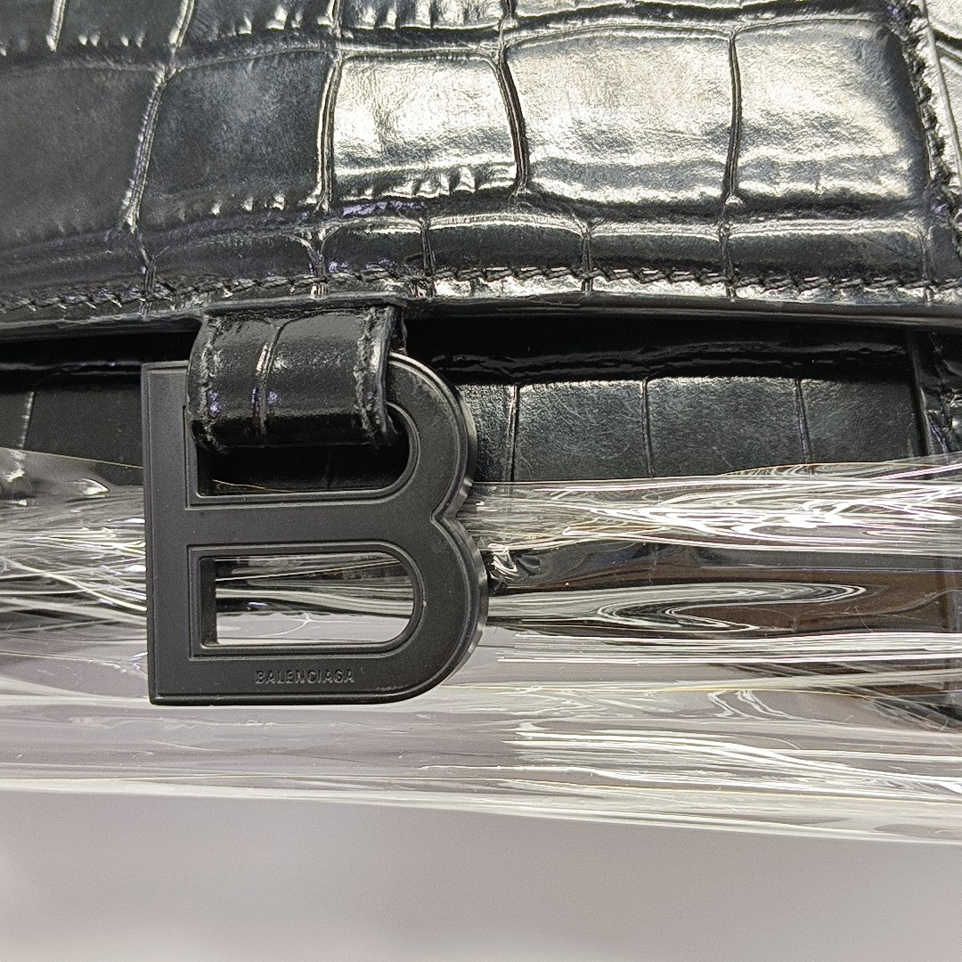 Hourglass S Calfskin Black