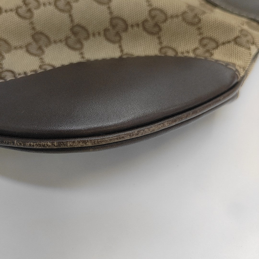 Monogram Canvas Shoulder Bag Beige