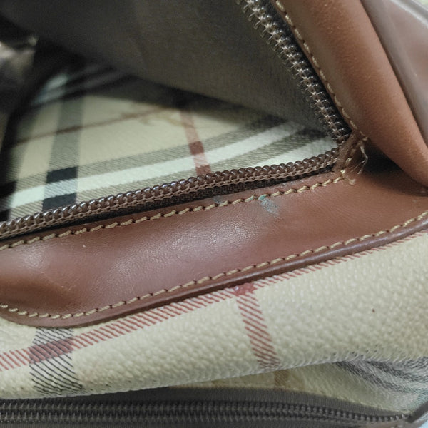 Coated Canvas Backpack Beige