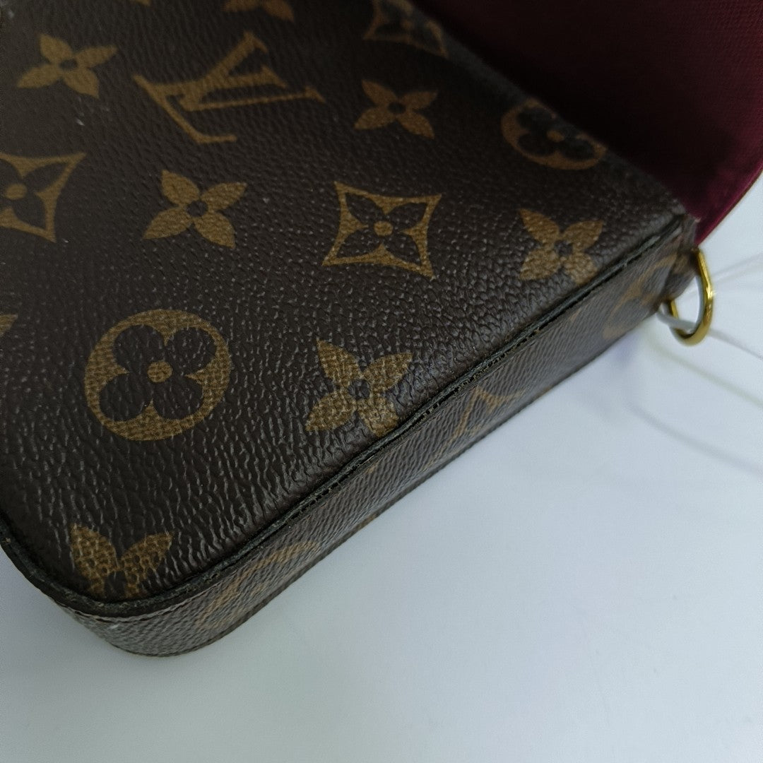 FÉLICIE Monogram Coated Canvas Brown