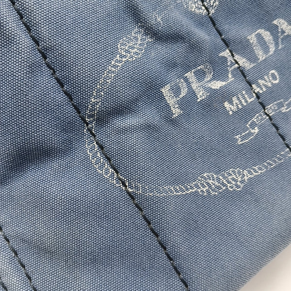 Denim Quilted Canvas Blue