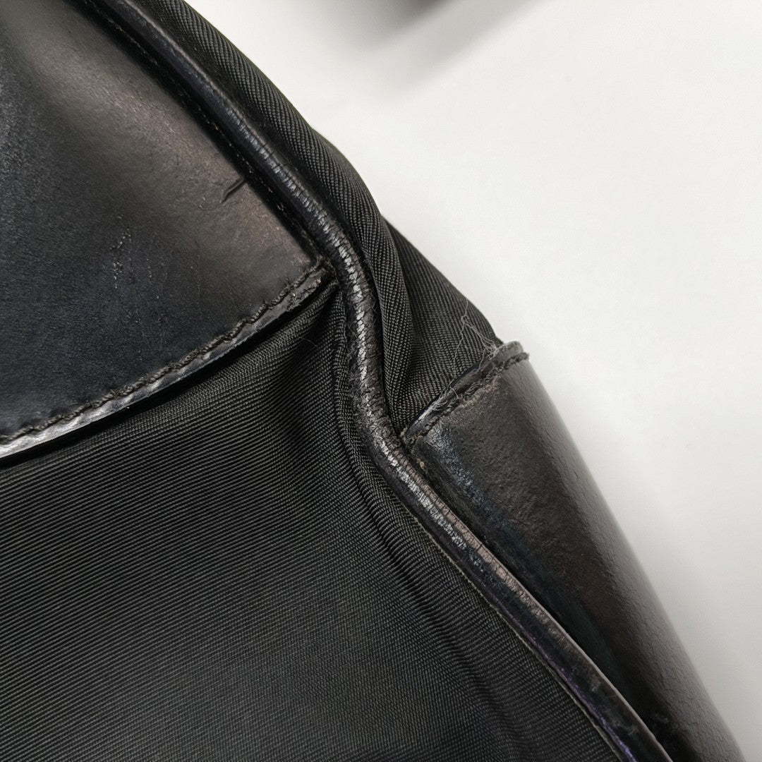 Nylon Shoulder Bag Black