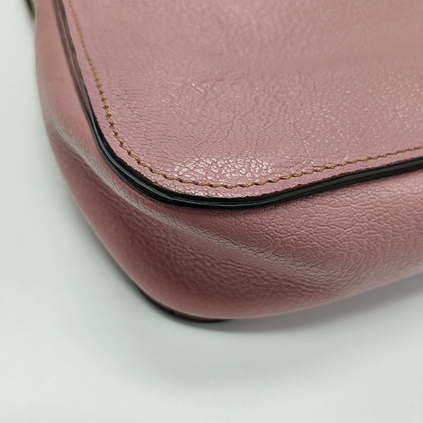 Calfskin Shoulder Bag Pink