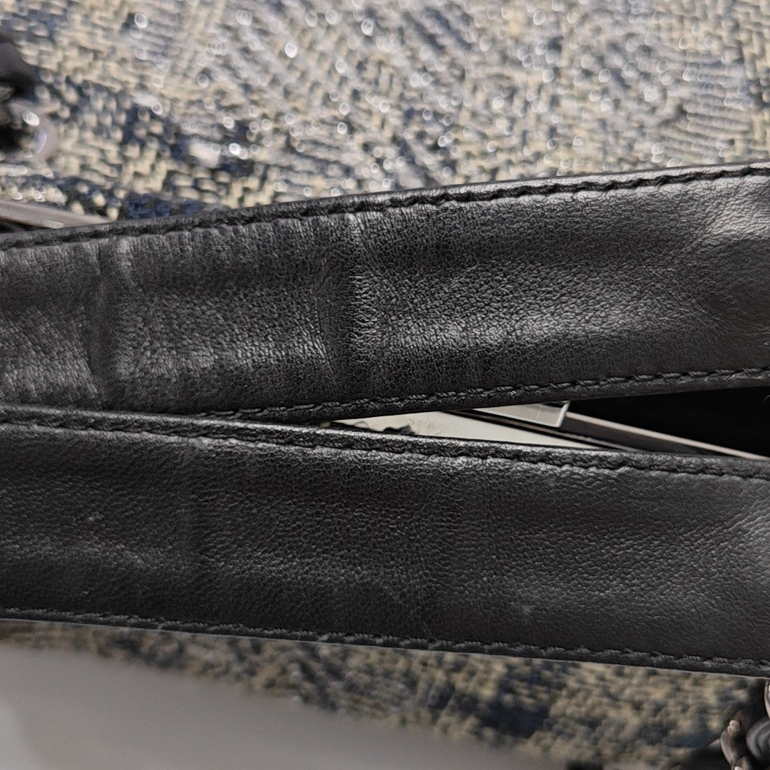 Fabric Top Handle Bag Multicolor