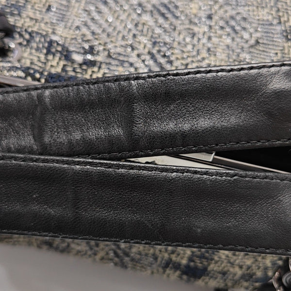 Fabric Top Handle Bag Multicolor