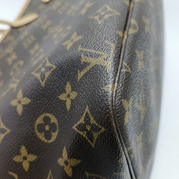 NEVERFULL MM Monogram Coated Canvas Brown