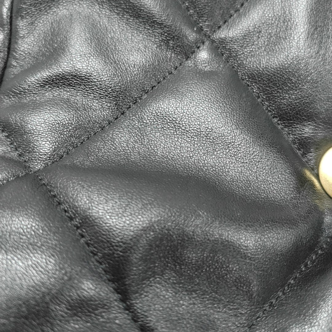 CHANEL 19 Small Quilted Lambskin Black