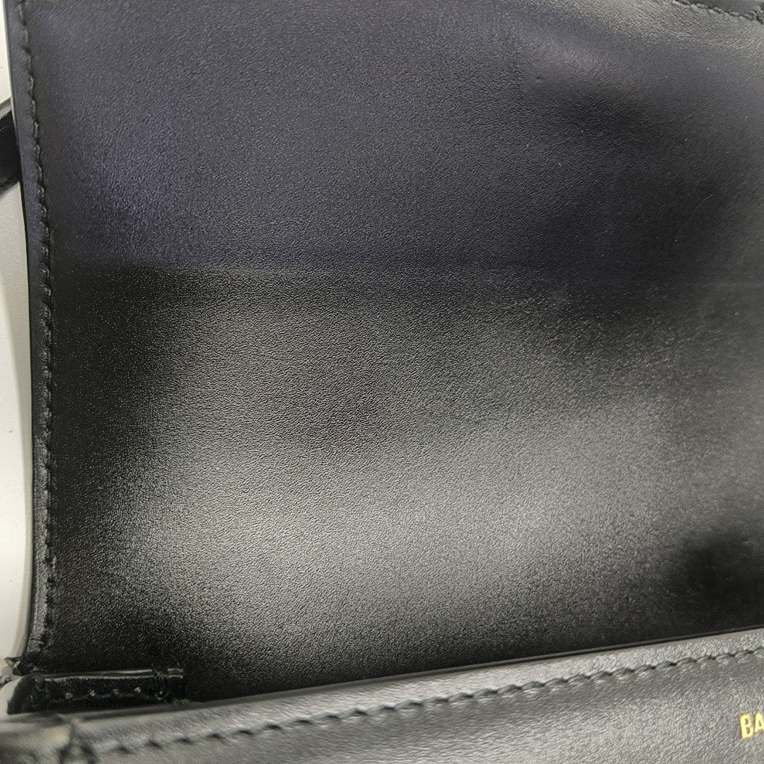 Leather Shoulder Bag Black