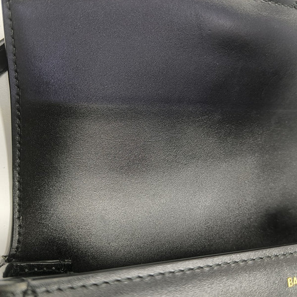 Leather Shoulder Bag Black