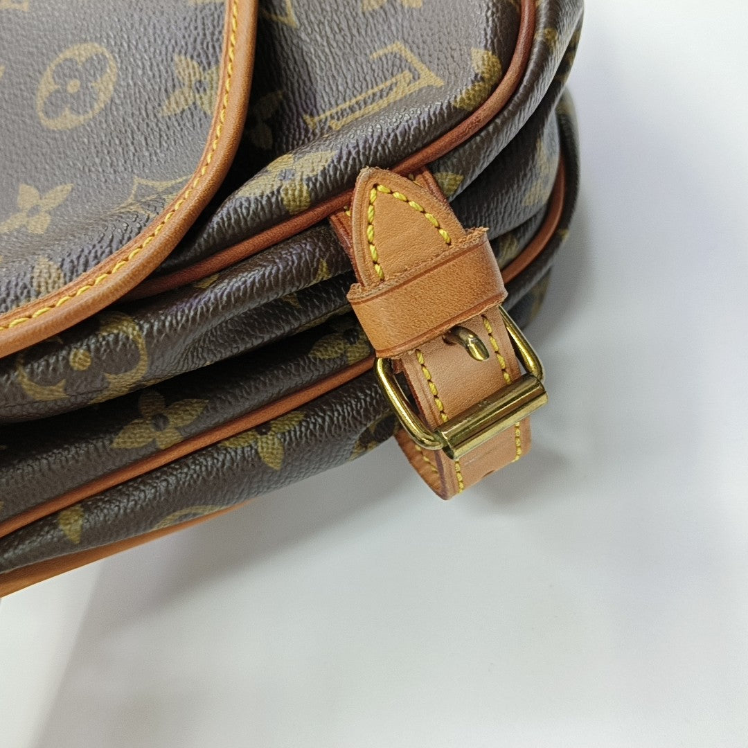 SAUMUR Monogram Coated Canvas Brown