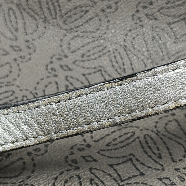 Coated Canvas Shoulder Bag Gray