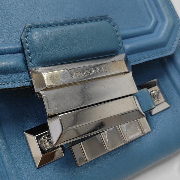 Calfskin Shoulder Bag Blue