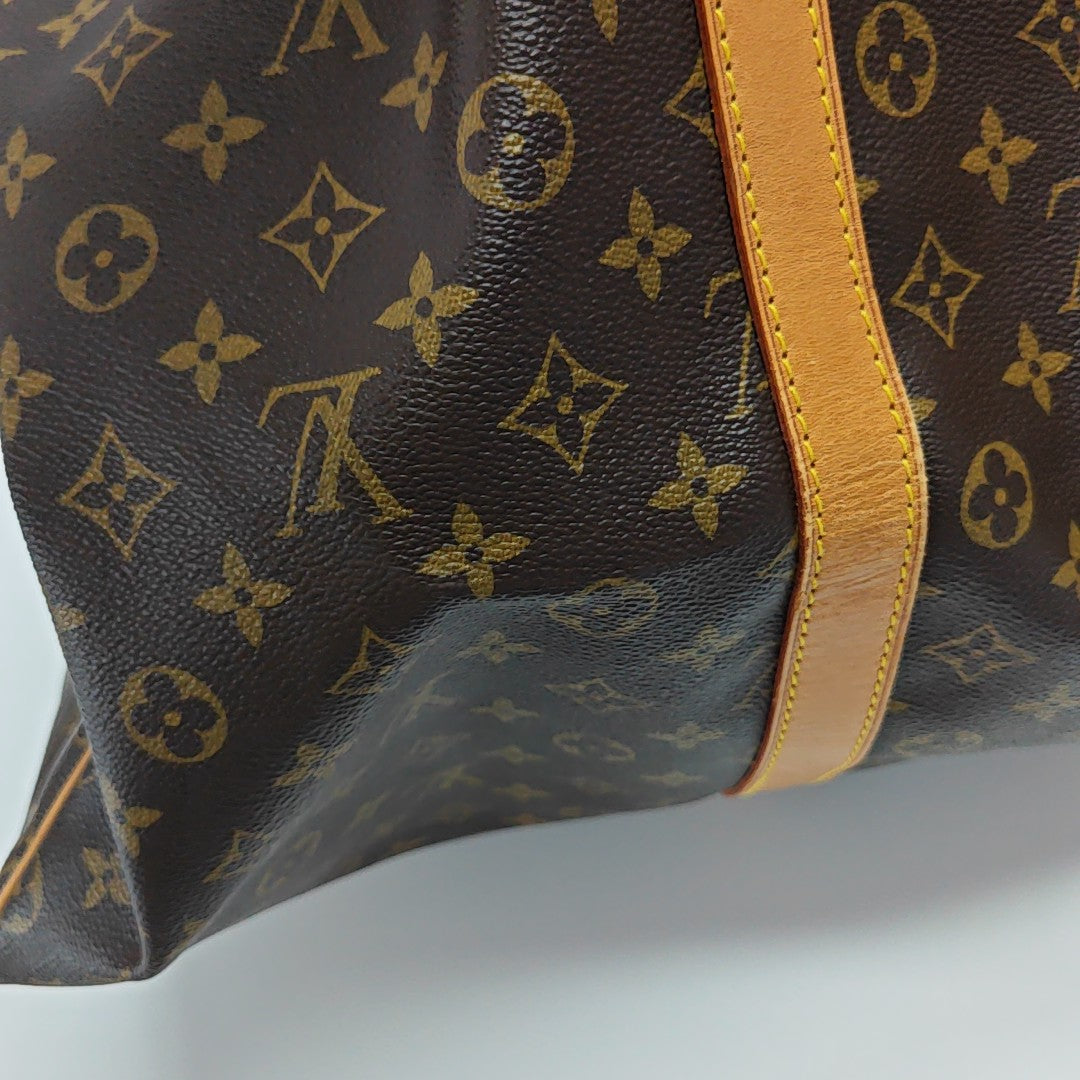 SAC SOUPLE 55 Monogram Coated Canvas Brown