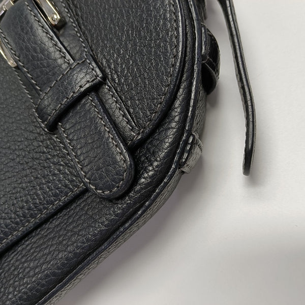 Calfskin Top Handle Bag Black