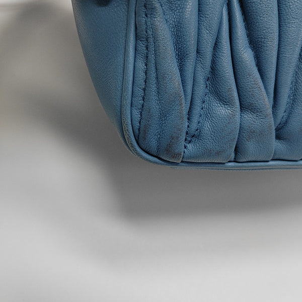 Matelassé Quilted Lambskin Blue