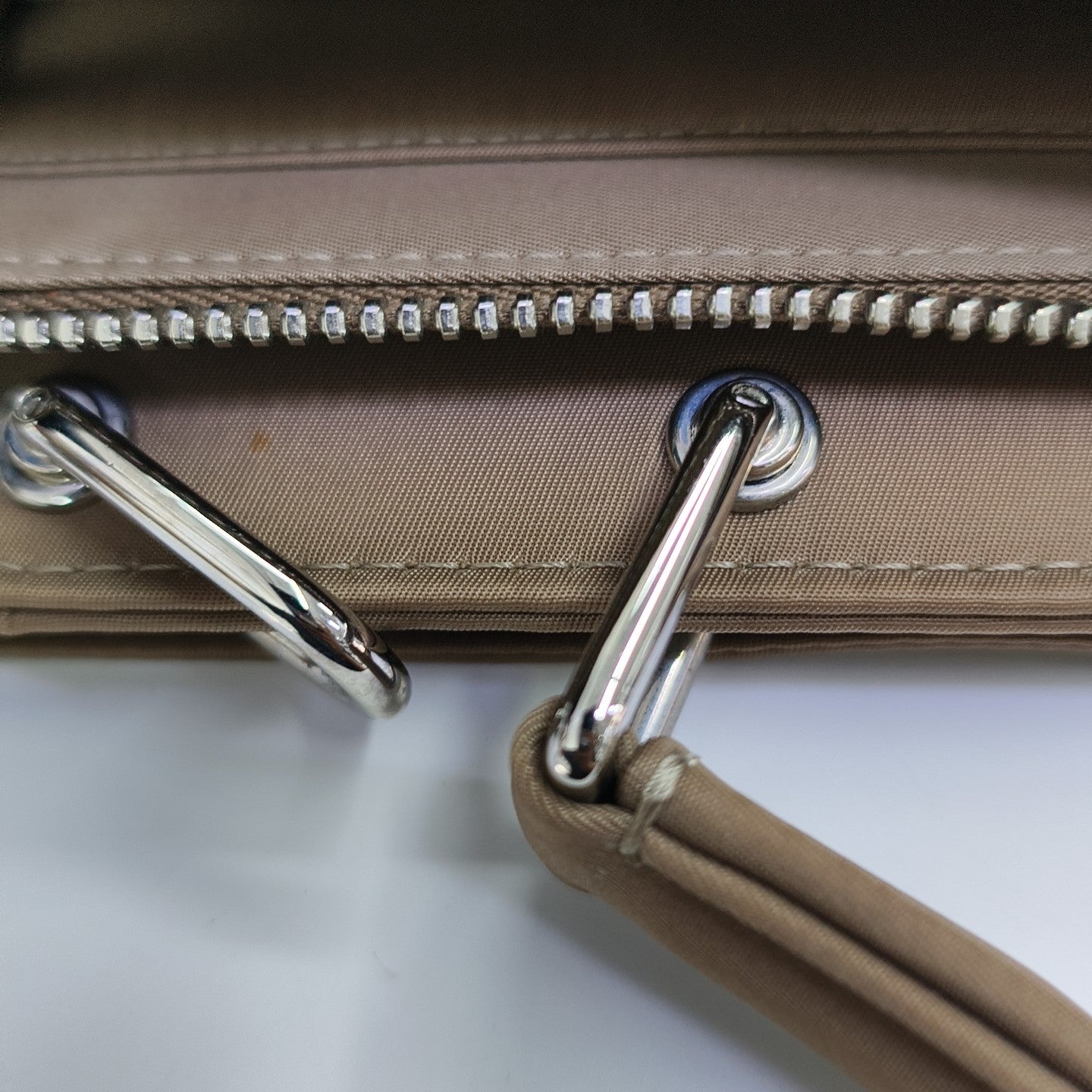 Nylon Shoulder Bag Brown