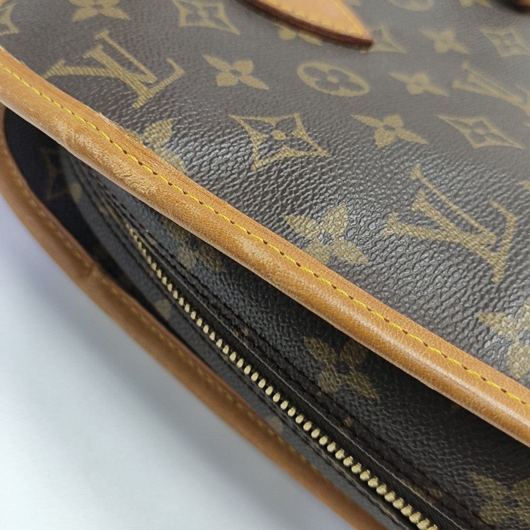 VINTAGE RIVOLI Monogram Coated Canvas Brown