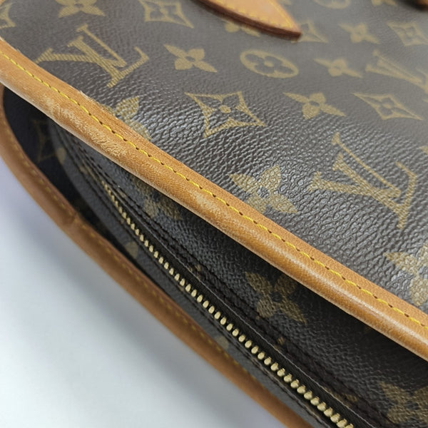 VINTAGE RIVOLI Monogram Coated Canvas Brown