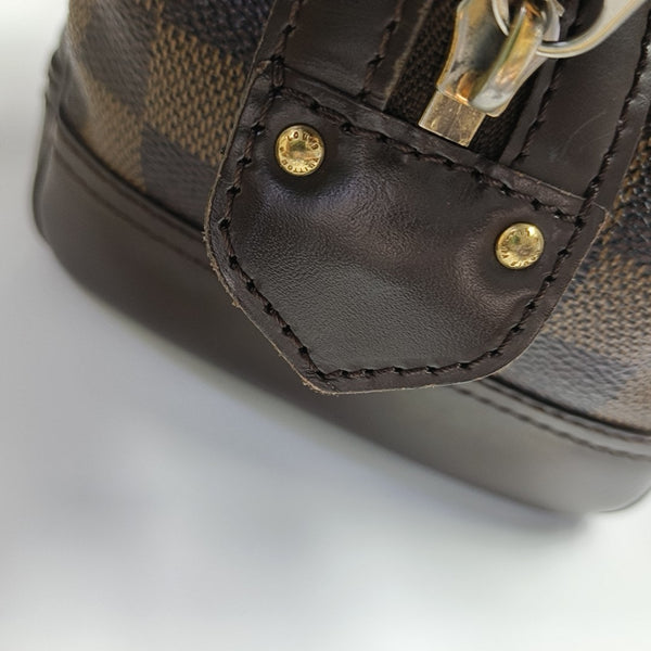 KNIGHTSBRIDGE Damier Ebene Coated Canvas Brown
