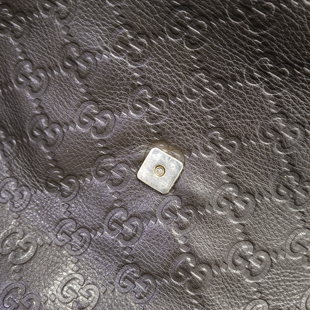 GG Imprime Monogram Calfskin Brown