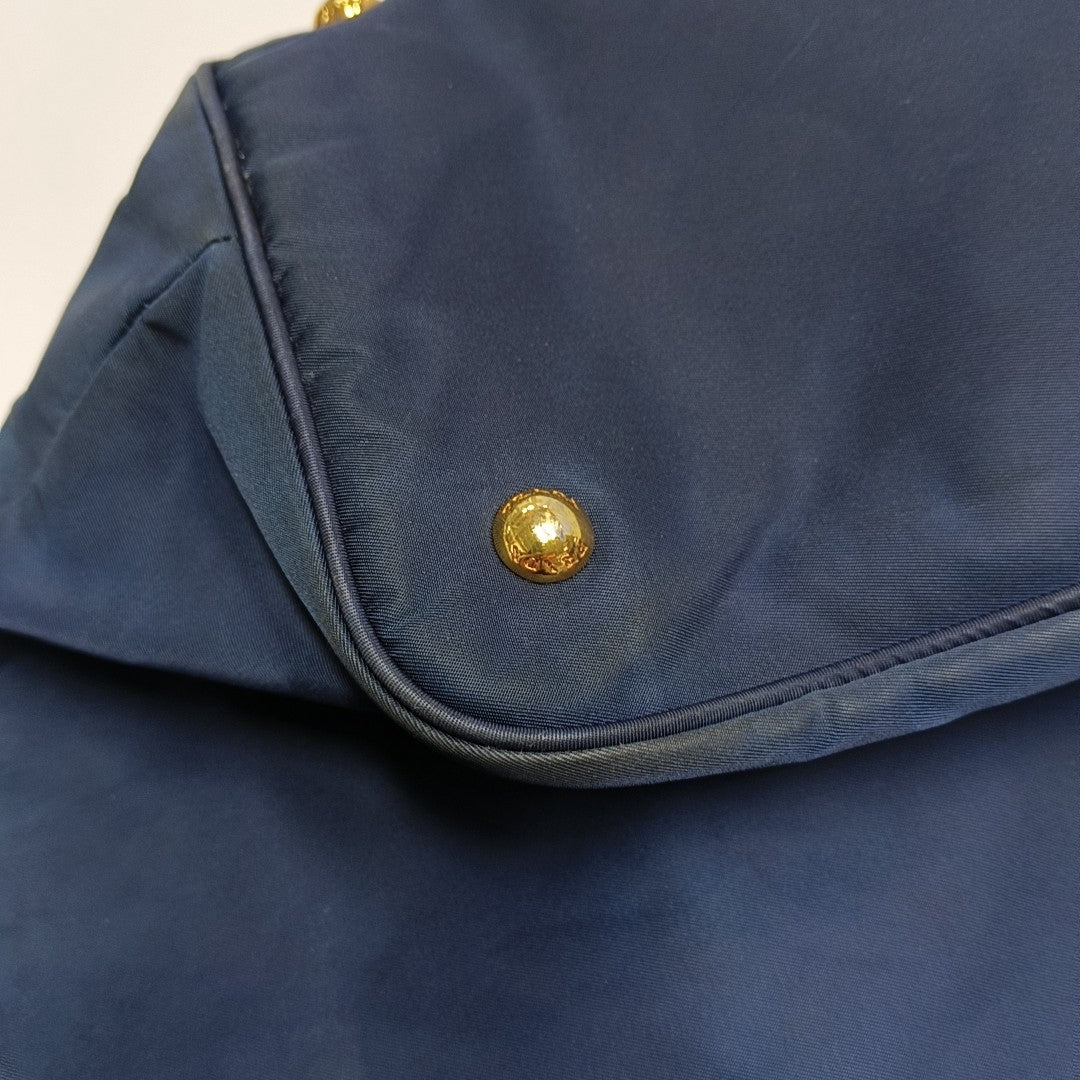 Vitello Phenix Tote Nylon Blue