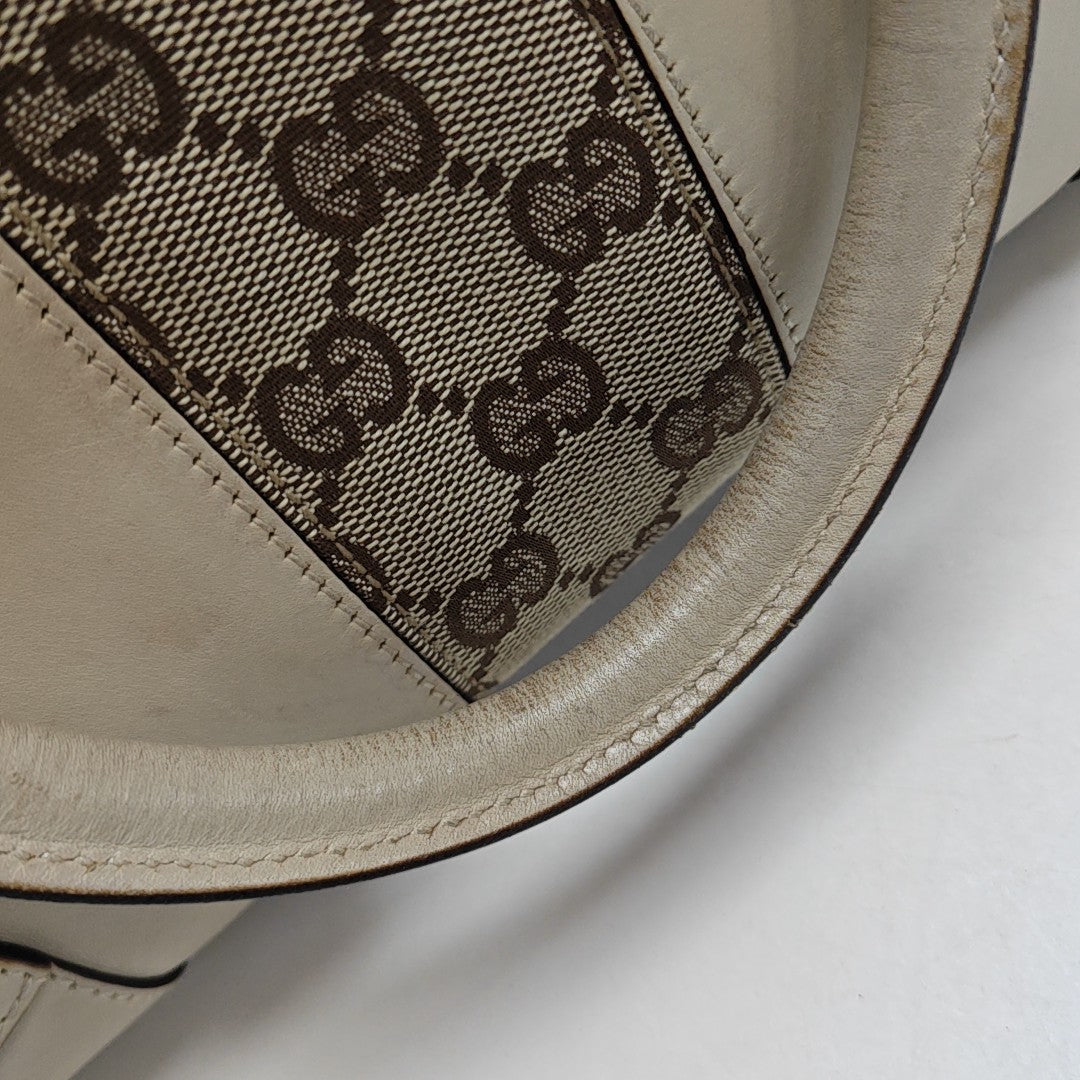 Monogram Calfskin Tote Bag Beige