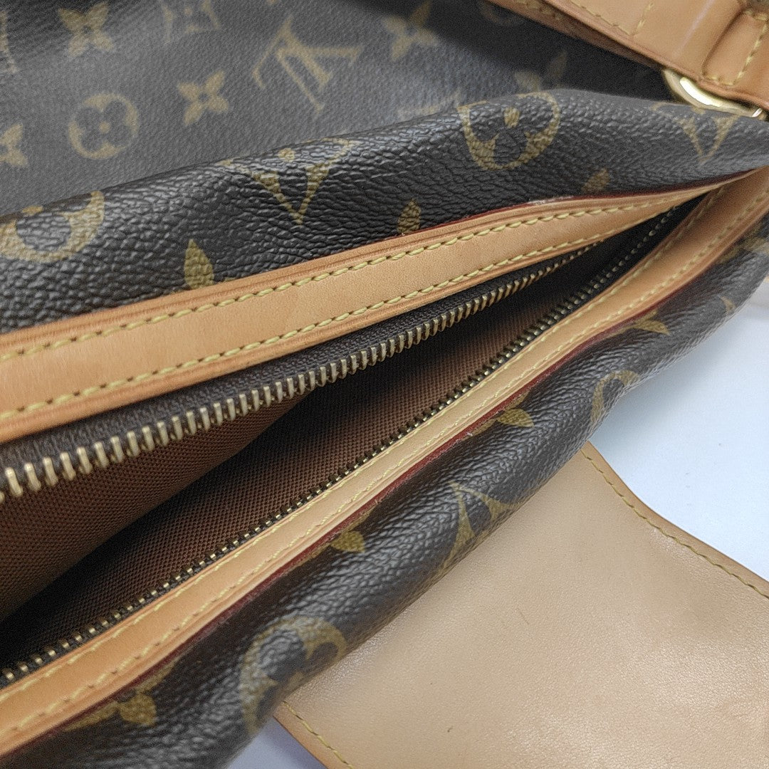 STRESA Monogram Coated Canvas Brown