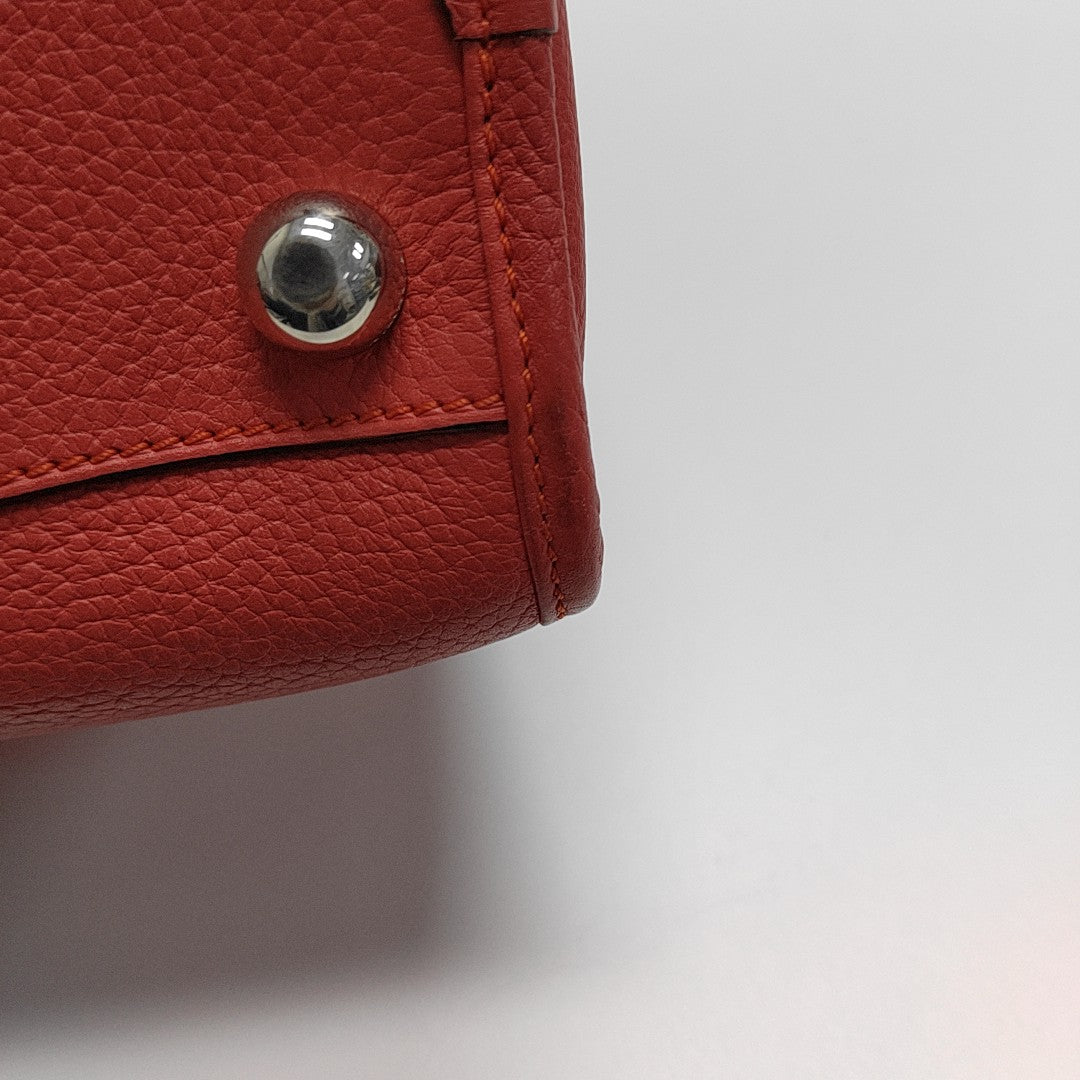Calfskin Shoulder Bag Red