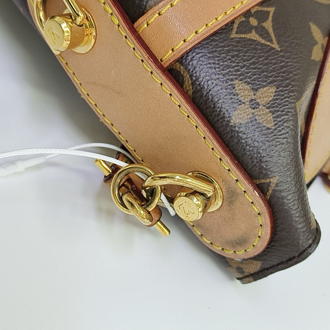 DUFFLE Monogram Coated Canvas Brown