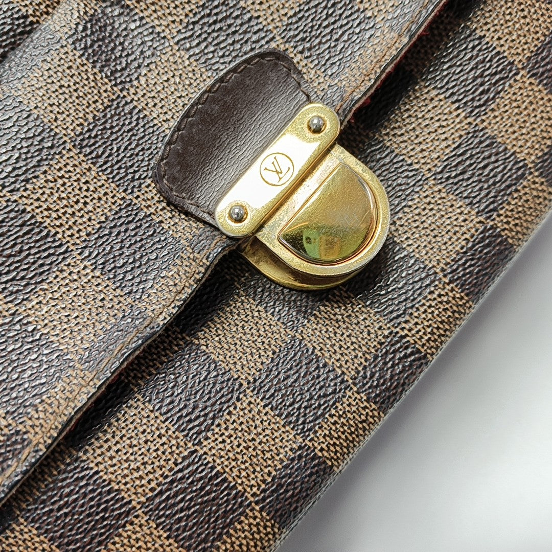RAVELLO GM Damier Ebene Coated Canvas Brown