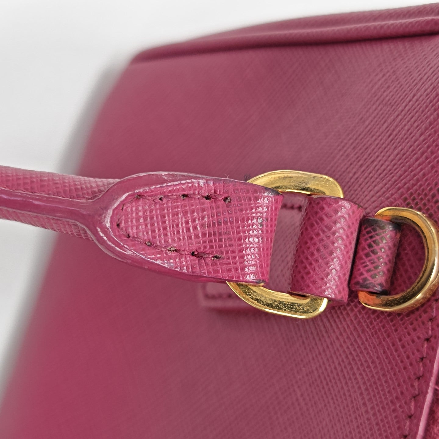 Galleria Super Mini Saffiano Calfskin Red