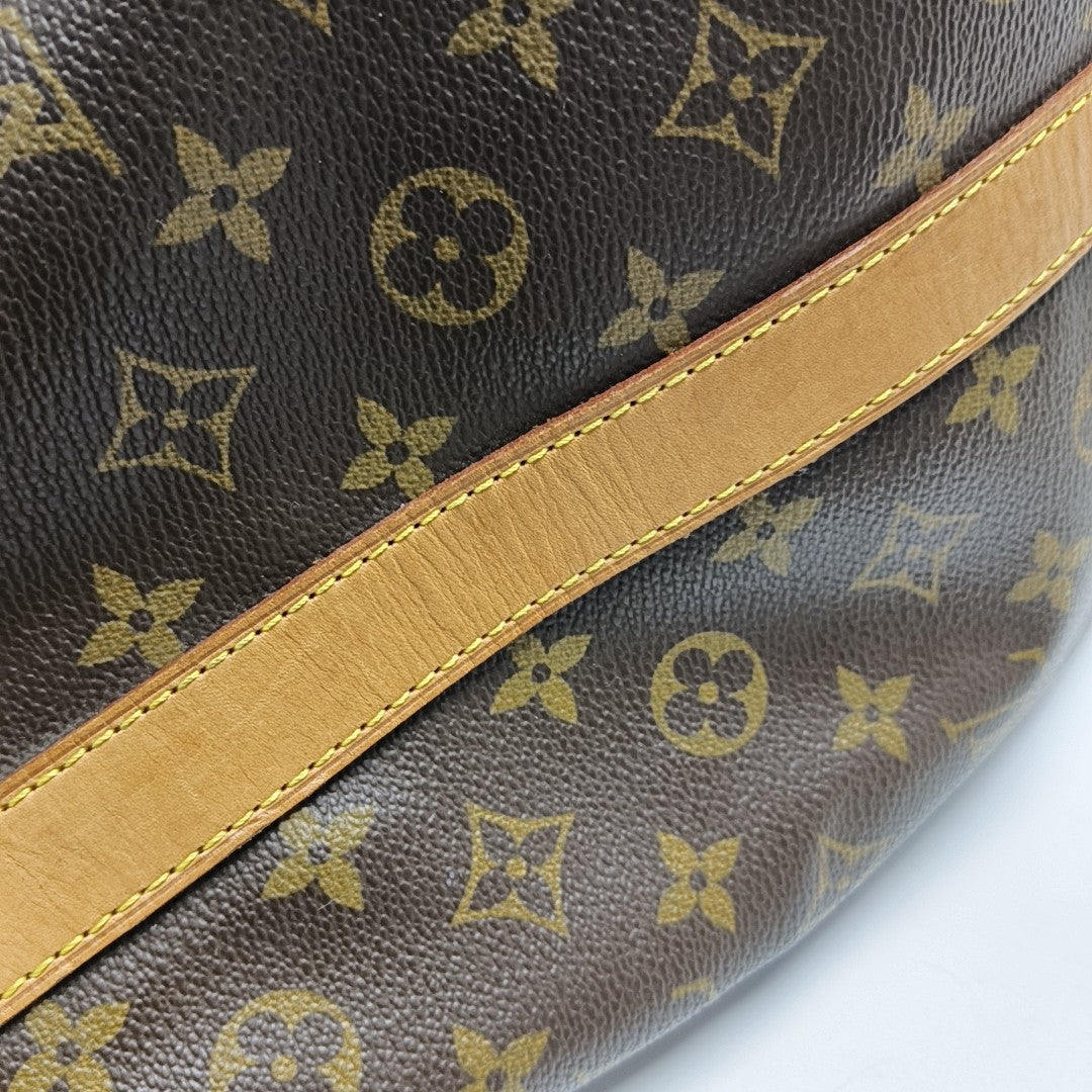KEEPALL 60 Monogram Coated Canvas Brown