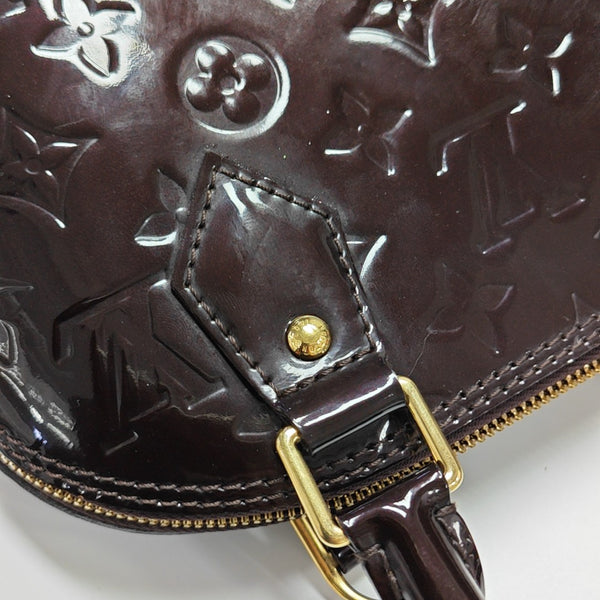 ALMA BB Monogram Patent Leather Red