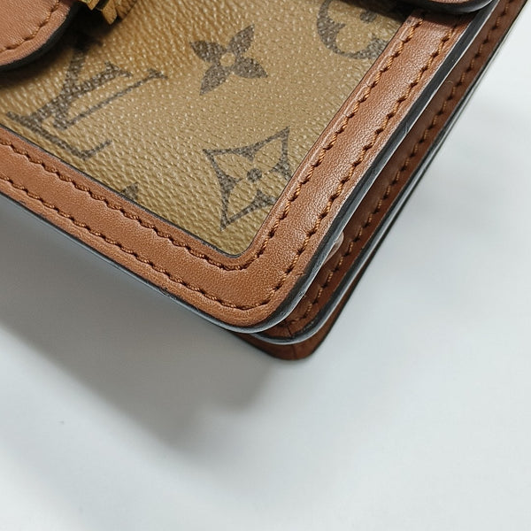 DAUPHINE Mini Monogram Coated Canvas Brown