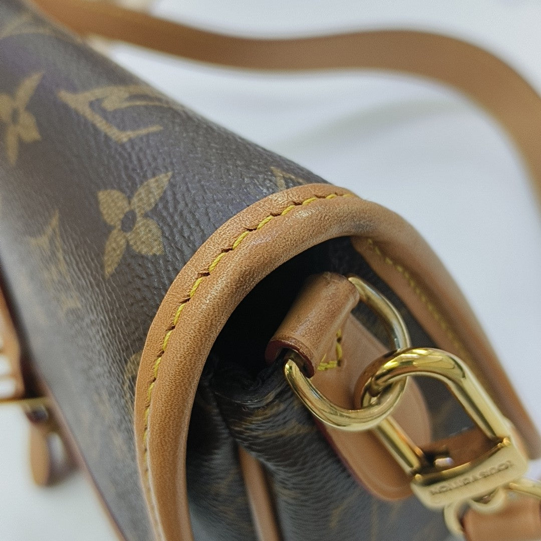 DIANE Monogram Coated Canvas Brown