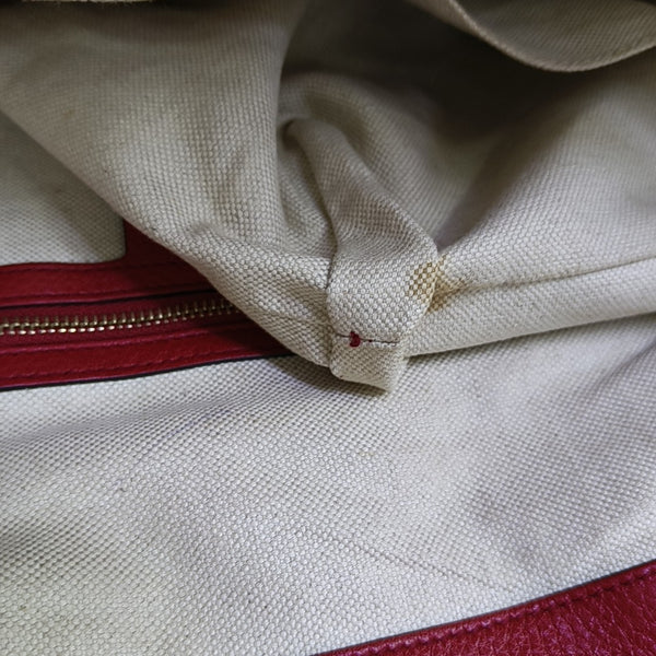Calfskin Tote Bag Red