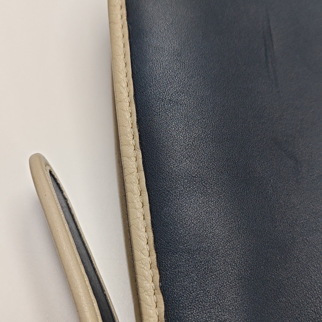 Calfskin Shoulder Bag Blue