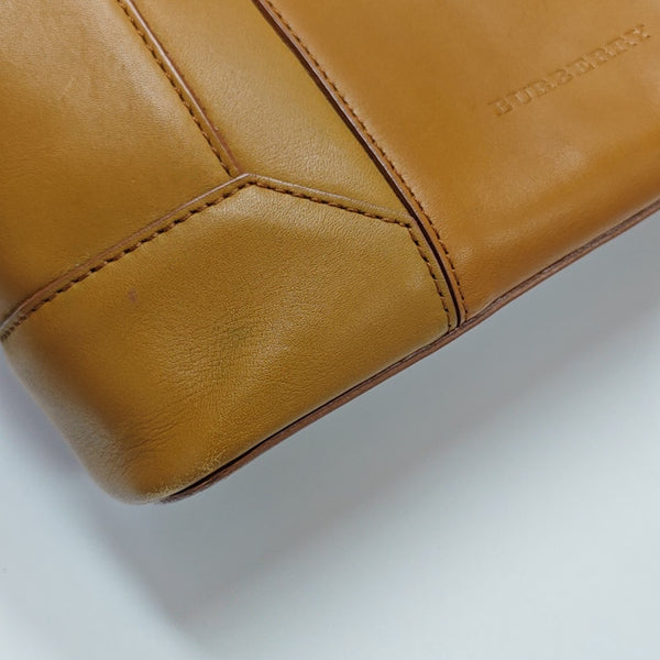 Calfskin Top Handle Bag Brown