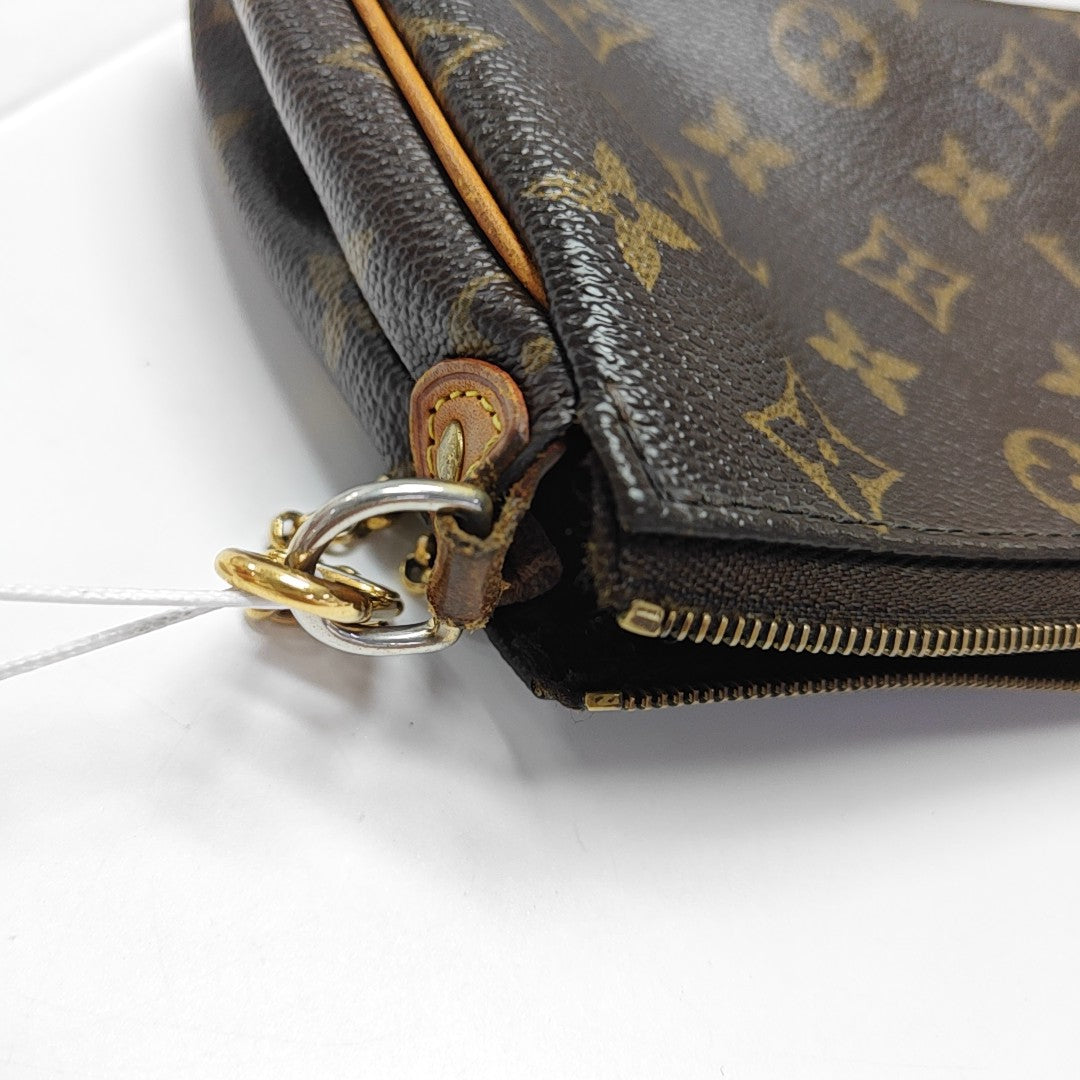 EVA Monogram Coated Canvas Brown
