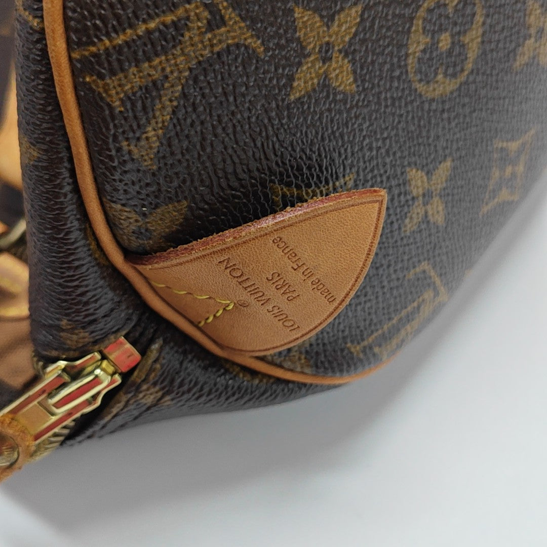 SPEEDY 30 Monogram Coated Canvas Brown