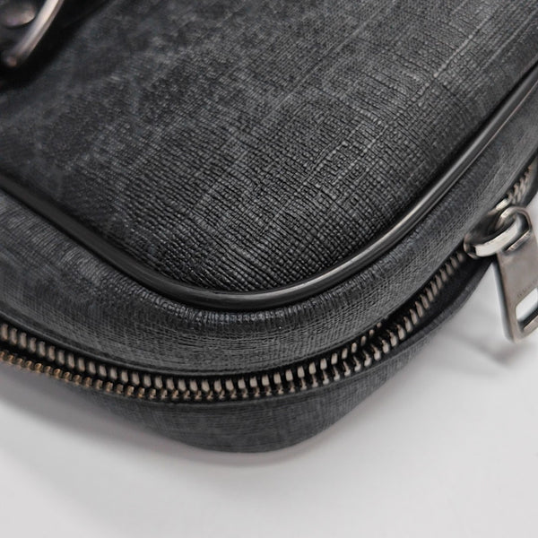 Monogram Coated Canvas Top Handle Bag Black