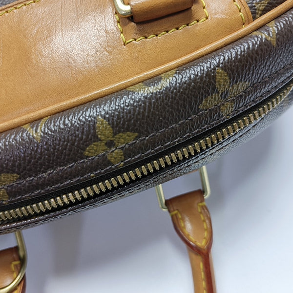 DEAUVILLE Monogram Coated Canvas Brown