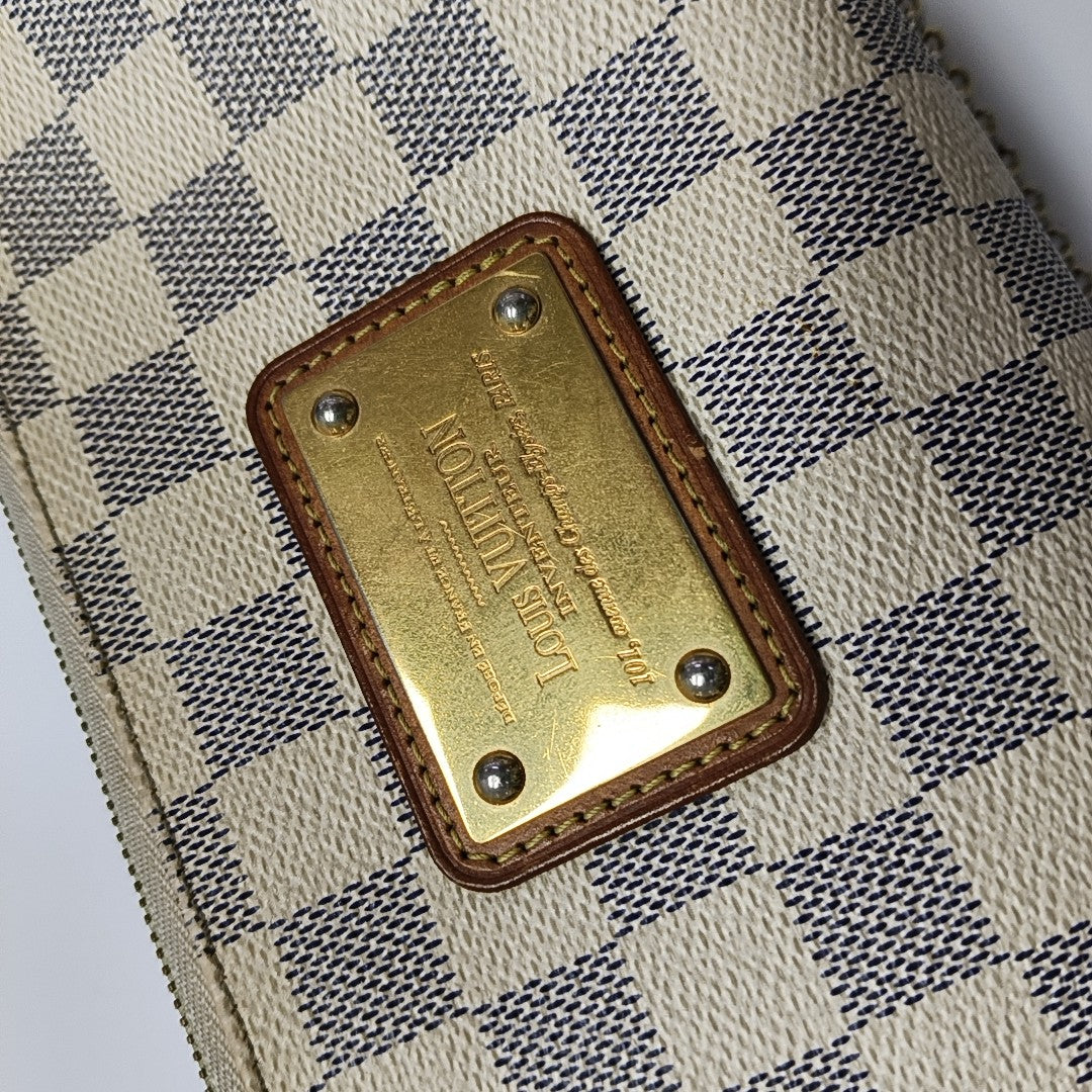 EVA Damier Azur Coated Canvas White