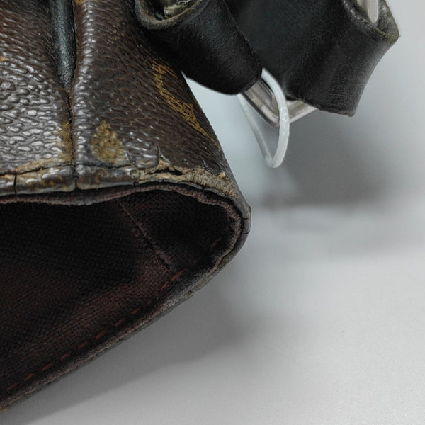 Monogram Coated Canvas Shoulder Bag Brown