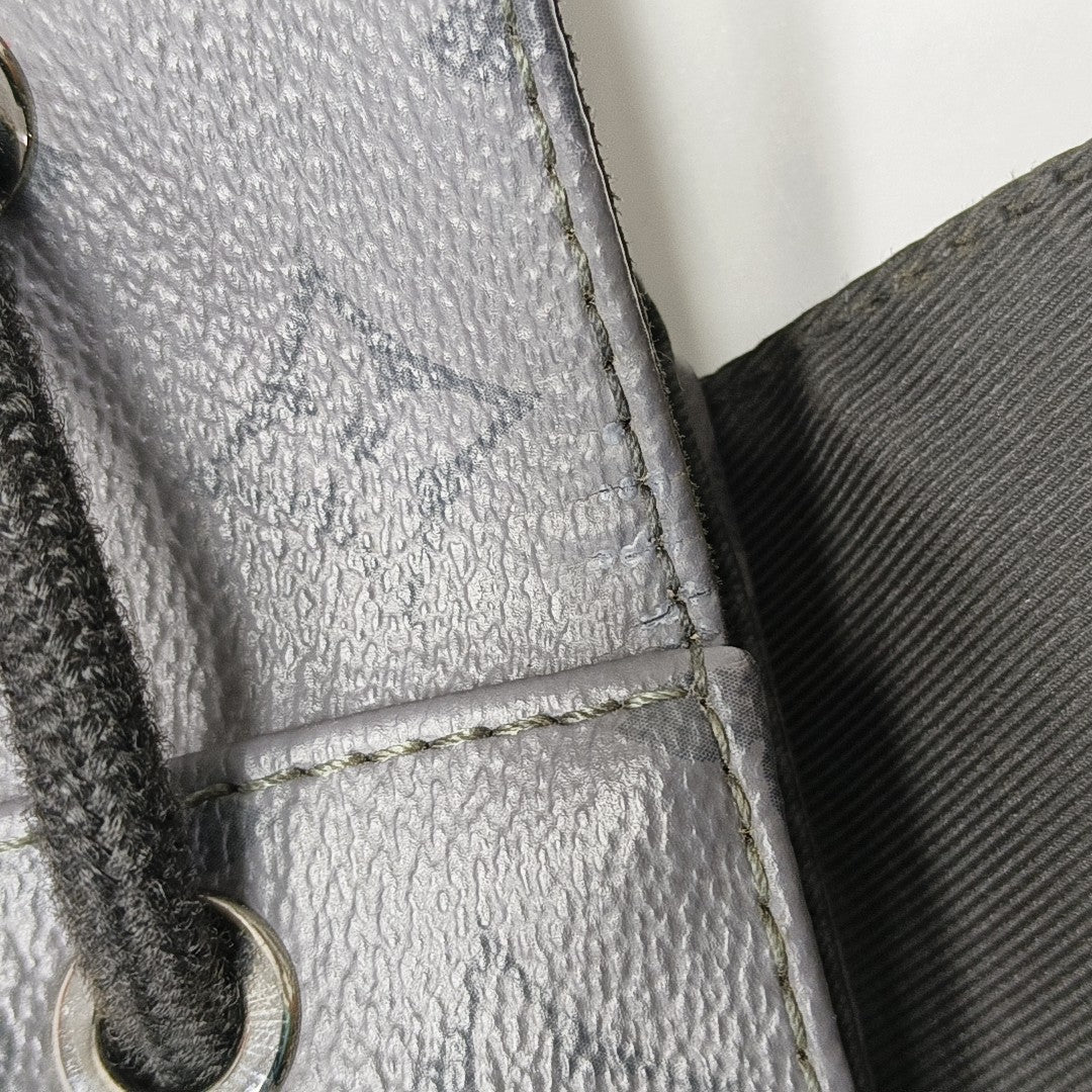 CHRISTOPHER Monogram Coated Canvas Gray