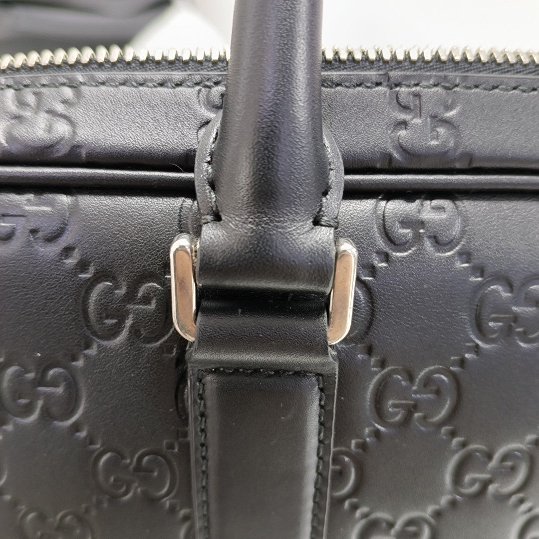 Signature Monogram Calfskin Black