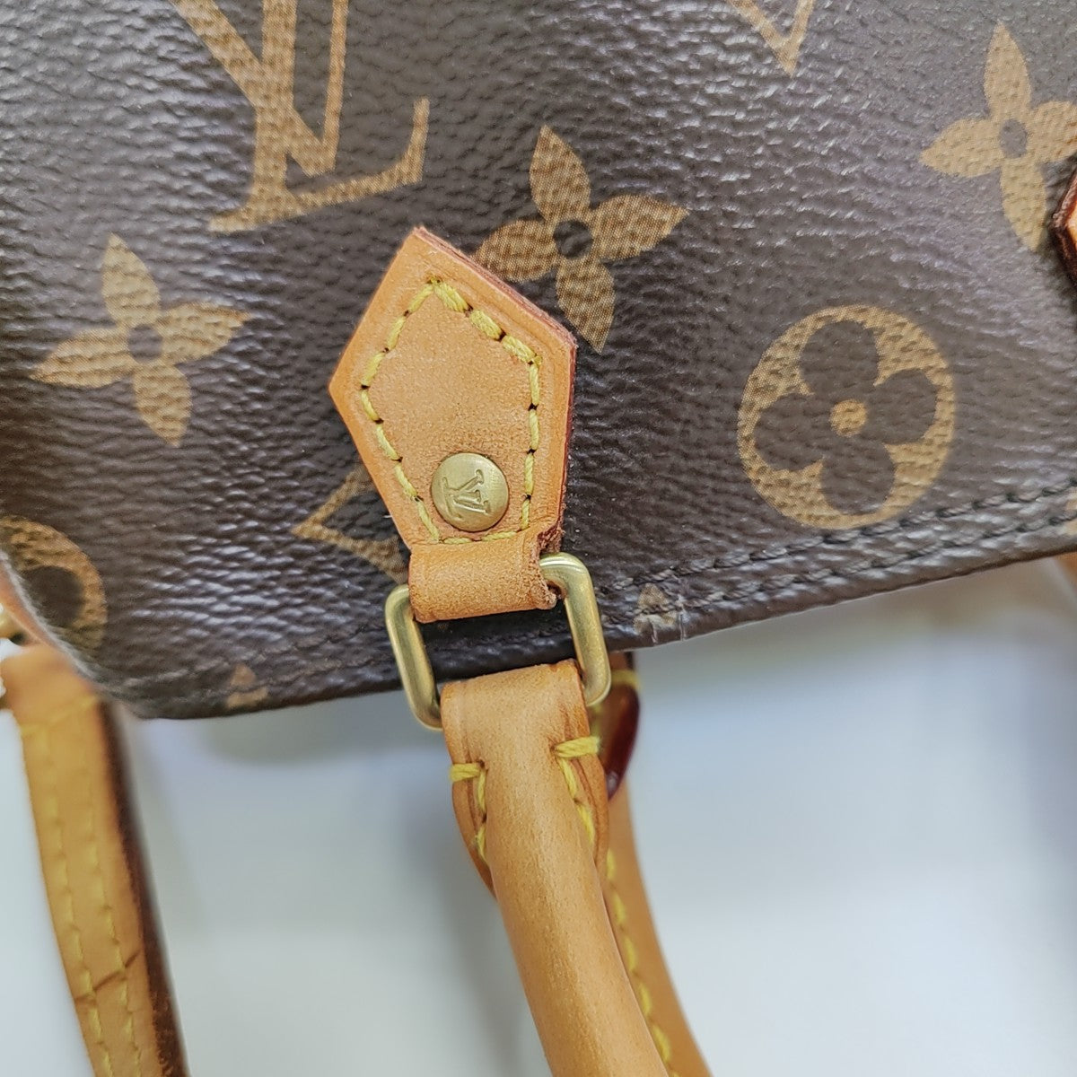SPEEDY Nano Monogram Coated Canvas Brown