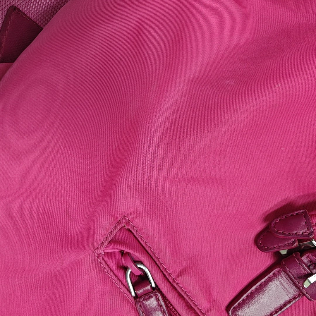 Nylon Backpack Red