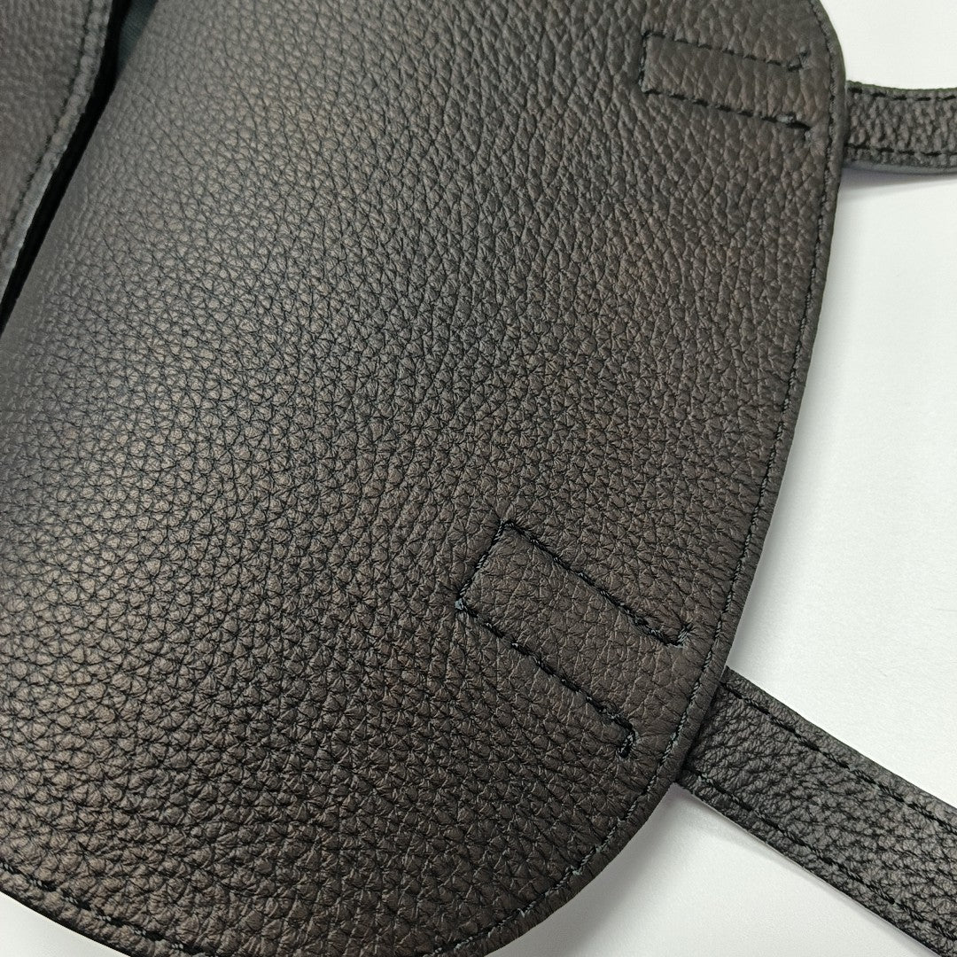 Calfskin Crossbody Bag Black