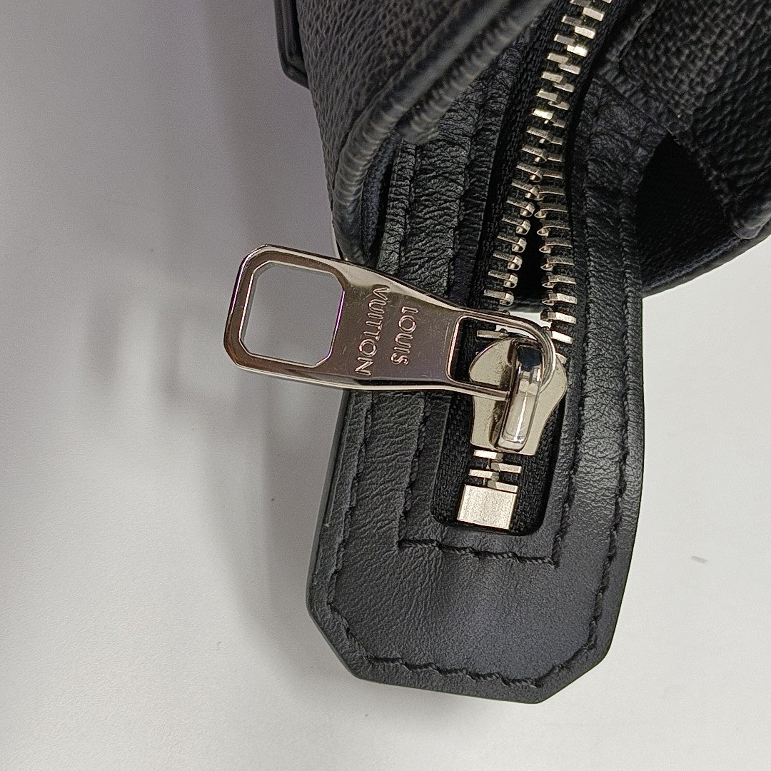 7 DAYS A WEEK Damier Graphite Coated Canvas Gray